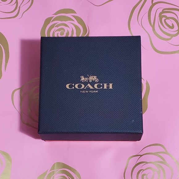 Coach Open Circle Stone Earring On Wire - Picture 4 of 8